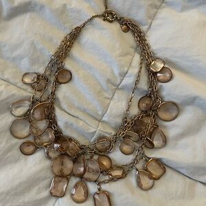 Jcrew Elegant Gold Multi-Layer Necklace
